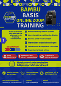 PRO 3D Service Academy - Online Zoom - Bambu Basis - Beginner