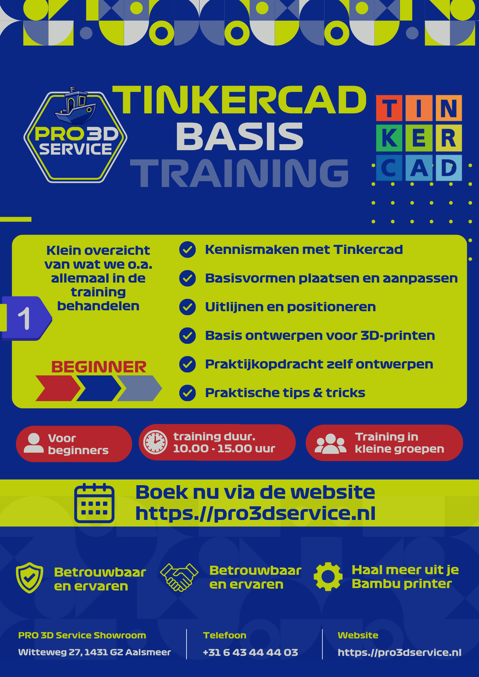 PRO 3D Service Academy - Tinkercad Basis (beginner)