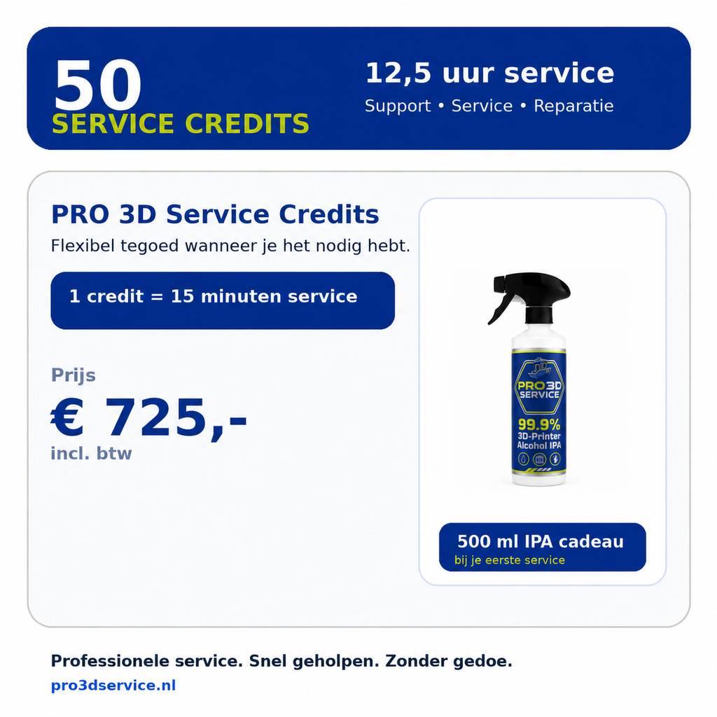 PRO 3D Service Credits