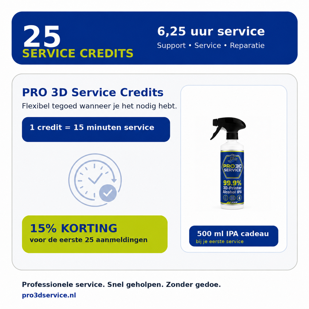 PRO 3D Service Credits